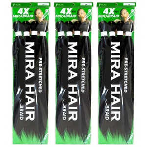 Nouvelle conception 4X 60 pouces, perruques synthétiques Afro Yaki pré-étirées, mèches <span class=keywords><strong>de</strong></span> cheveux naturels, tresses Jumbo Box, queues <span class=keywords><strong>de</strong></span> <span class=keywords><strong>cheval</strong></span>, extensions <span class=keywords><strong>de</strong></span> cheveux au crochet - Product Image 4