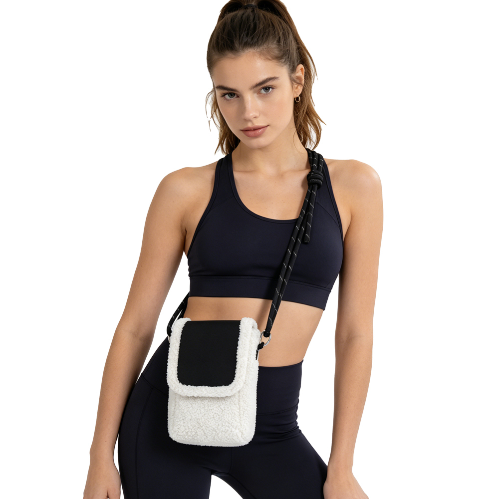 Fluffy Mini Crossbody Phone Bag