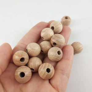 Perle in Legno di Faggio di Grado Alimentare da 14mm per Giocattoli Sensoriali Morbidi e Massaggiagengive con Clip per Ciuccio per Neonati - Product Image 5