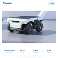 Plateforme de châssis de robot à 4 roues en alliage et aluminium avec capacité de 100 kg pour applications de sécurité