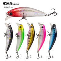Señuelo Vibratorio VIB de Hundimiento al por Mayor, 75mm 14.5g, con Ruido y Ojos 3D, para Pesca Artificial de Lubina y Trucha en Agua Dulce y Salada, de Metal, para Agua Media