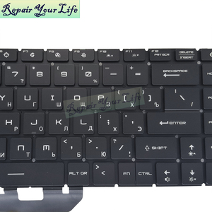 Teclado Ruso Retroiluminado para Portátil <span class=keywords><strong>MSI</strong></span> <span class=keywords><strong>GE66</strong></span> <span class=keywords><strong>Raider</strong></span> MS-1541 GS66 Stealth MS-16V1 MS-1551 MS-1552 NSK-FFBCBN 9Z.NK1BN.C1D - Product Image 3