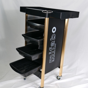 Moderno Panel Compuesto <span class=keywords><strong>de</strong></span> Aluminio y Plástico Negro con 5 Cajones y 4 Ruedas, Ecológico y Duradero, para Salón <span class=keywords><strong>de</strong></span> Belleza, Baño o Gimnasio - Product Image 6