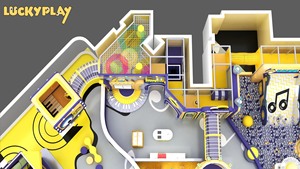 Parque de Diversiones Infantil Interior LUCKYPLAY con Circuito de Red y Piscina de Pelotas de 680m² - Product Image 4