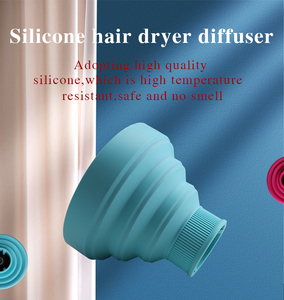 Asciugacapelli diffusore universale pieghevole in Silicone per asciugacapelli con diffusore accessorio diffusore per asciugacapelli per capelli ricci - Product Image 2