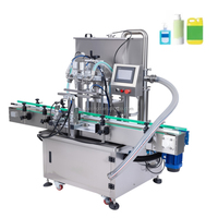 Máquina de Llenado de Botellas con Bomba de Engranajes de Doble Cabezal de Alta Precisión, Sistema de Alimentación por Tolva para Producción Industrial de Jabón Líquido
