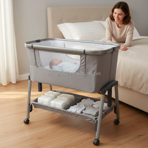 Culla per Neonati con 7 Altezze Regolabili, <span class=keywords><strong>Lettino</strong></span> Co-Sleeper Facile da Montare e Smontare - Product Image 1
