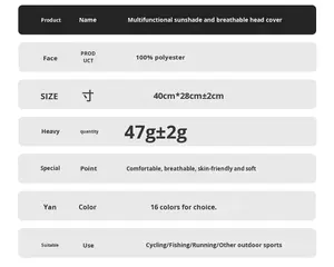 Pasamontañas Unisex de Poliéster para Exteriores, Diseño de Tigre, Transpirable, Protección Solar, Cortavientos, Capucha para Motocicleta, Máscara Facial para Ciclismo - Product Image 5