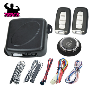 Pke push button từ xa động cơ bắt đầu dừng chống trộm Keyless nhập hệ thống báo động cho xe với điện thoại thông minh App E09 - Product Image 2