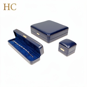 Branded Jewelry Set <b>Box</b> Custom PU Leather Jewelry <b>Box</b> for Gift Packaging EVA Insert Embossing Logo Factory Directly Supply - Product Image 2