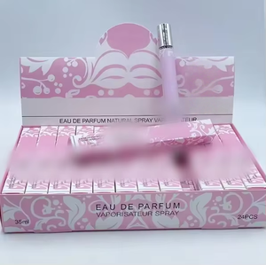 2025 Popular Cute Pink 24pcs <strong>Mini</strong> 35ml Travel Floral Fragrance <strong>Perfume</strong> Arabic Parfum - Product Image 1