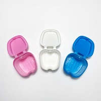 Boîte de rangement pour prothèses dentaires en plastique personnalisée OEM avec logo sur mesure pour la vente en gros