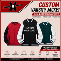 Chaqueta Bomber Varsity de Dos Tonos, Lisa, Acolchada, 100% Poliéster, 260GSM, para Hombre, Estilo Casual, Marca Privada
