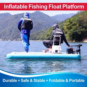 Plataforma Flotante de Agua, <span class=keywords><strong>Isla</strong></span> Inflable, Muelle Flotante, Muelle Inflable Plegable para Exteriores con Tecnología Drop Stitch - Product Image 5
