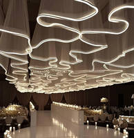 Éclairage de Décoration de Mariage, Rideau Lumineux, Bandes LED de Lumière Chaude, Décorations de Plafond pour Mariage