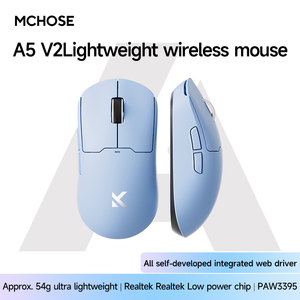 Souris de jeu sans fil MCHOSE A5, trois modes, longue autonomie, PAW3395, design léger, PWA 3395, design léger, longue autonomie - Product Image 5