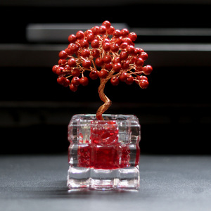 <b>Crystal</b> <b>Tree</b> Glass Cube Resin Epoxy Craft Desktop Office Ornament Home Decoration Personal Gift - Product Image 4