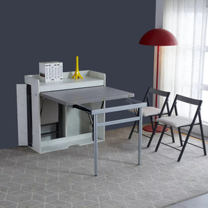 Phong Cách Hiện Đại Thép Tủ Gỗ Tiết Kiệm Không Gian Phong Cách Gấp Tính Năng Phòng Ngủ Văn Phòng Nội Thất Nhà Bảng Điều Khiển Gỗ Bàn Ăn - Product Image 3