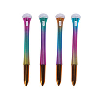 Nouveau stylo à bille rond, corps de stylo UV coloré, cadeau, multifonctionnel, lumière LED, stylo neutre