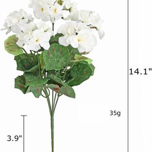 Flores Artificiales, Bajo MOQ, Flores de Begonia al por Mayor, Plantas Artificiales de Aspecto Natural, Flores Artificiales para Funeral y Cementerio - Product Image 6