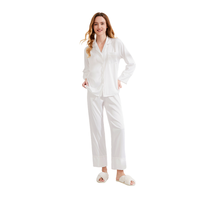 Fung 6001 Vente en gros de pyjamas et robes de maison pour femmes grandes tailles, hiver automne, uni, simple, thermique, spandex + polyester