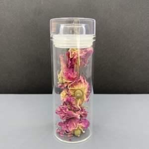 High Borosilicate <b>Glass</b> Jars 90ml Capacity Concentrate Oil Storage <b>Containers</b> Cork Plug Custom Logo - Product Image 5