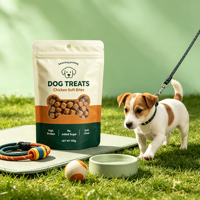 Sacs d'emballage personnalisés pour aliments pour animaux de compagnie, imprimés en héliogravure, refermables, en BOPP, résistants à l'humidité, avec fermeture éclair, pour chiens et chats, vente en gros