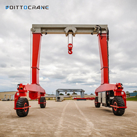 Grue à portique mobile électrique à pneus en caoutchouc durable de 10, 20 et 30 tonnes