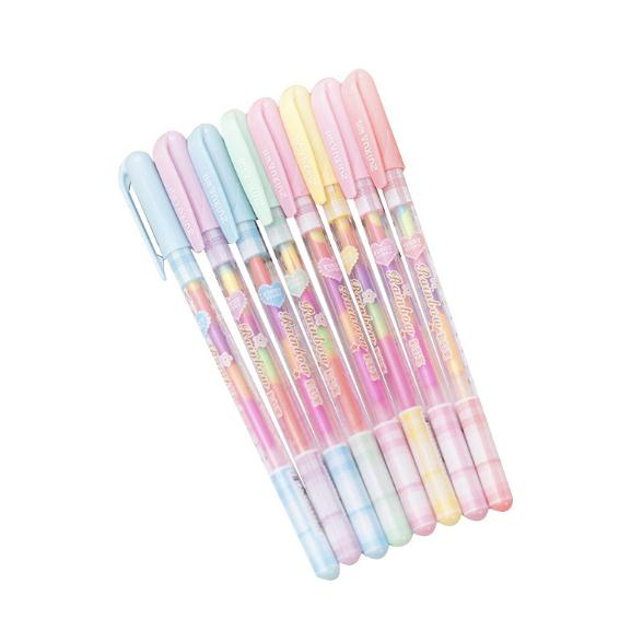 Amazon top sale school stationary notebook color gel ink pen set
