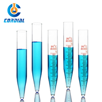 Tube à centrifuger conique en verre borosilicate 3.3 CORDIAL 10/15/25/50 ml pour usage en laboratoire