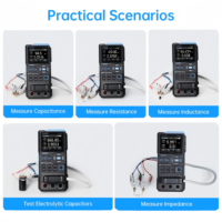 FNIRSI LC1020E Testeur LCR portable 100kHz Inductance Capacité Résistance Testeur ESR Auto-échelle Pince Kelvin Garantie 1 an