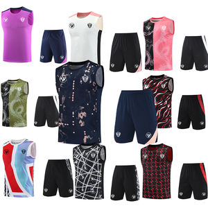 Voetbal trainingshesjes vesten hitteprint logo nummer op maat volwassenen kinderen voetbal training ademend op maat gemaakt voetbal - Product Image 1