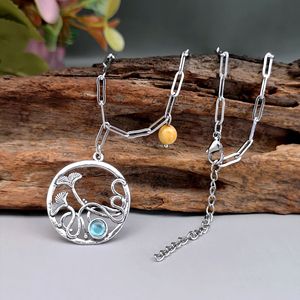 <b>Leaf</b> Shape Pendant <b>Necklace</b> Simple Design <b>Necklace</b> for Women Daily Wear - Product Image 1