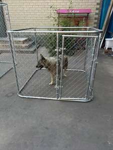 2 metre Ağır Hizmet Tipi Açık Hava Köpek Kafesi, Tenteli, Özelleştirilebilir Çiftlik Çiti, Veranda Oyun Alanı, Galvanizli Çelik Tel, Su Geçirmez - Product Image 3