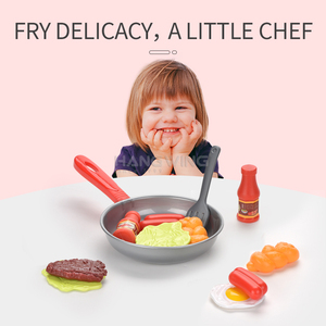 HW-Batterie de cuisine pour enfants, jouet de jeu, accessoires de cuisine avec casseroles, jouet d'<span class=keywords><strong>apprentissage</strong></span>, cadeau - Product Image 2