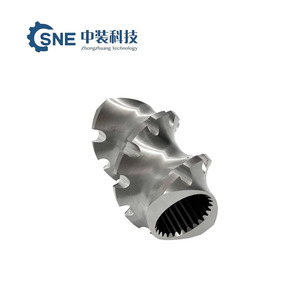 OEM vít yếu tố <span class=keywords><strong>PVC</strong></span> PE PP đùn hạt và nhựa trộn vít đôi - Product Image 2