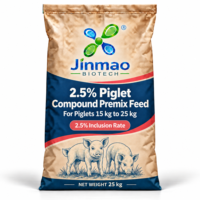 Prémélange composé pour porcelets Jinmao 2,5 % avec minéraux, vitamines et enzymes de qualité alimentaire pour la nutrition animale