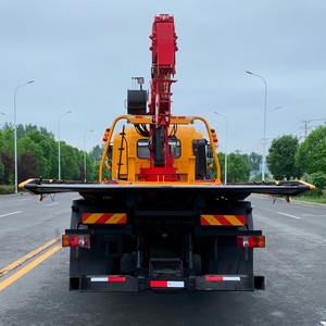 Sinotruk HOWO 4x2 <b>Flatbed</b> Recovery <b>Truck</b> with 6.3 Ton Crane Slidebed Wrecker Boom Crane Tow <b>Truck</b> - Product Image 3