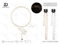 Catena da Vita Vintage in Lega di Zinco per Donna JD, Lunghezza Standard, Design Geometrico, Gioiello per Uso Quotidiano - Product Image 1