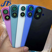 Remplacement de la vitre arrière OEM pour iPhone 16 Plus 16 Pro Max, verre arrière avec cadre, plaque métallique et anneau magnétique