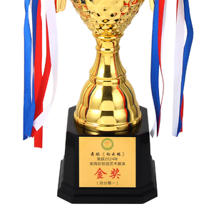 Copa de trofeo de recuerdo promocional de actividades deportivas, trofeo dorado de <span class=keywords><strong>Youtube</strong></span> de múltiples capas, trofeo profesional de artesanías de Metal para deportes - Product Image 5