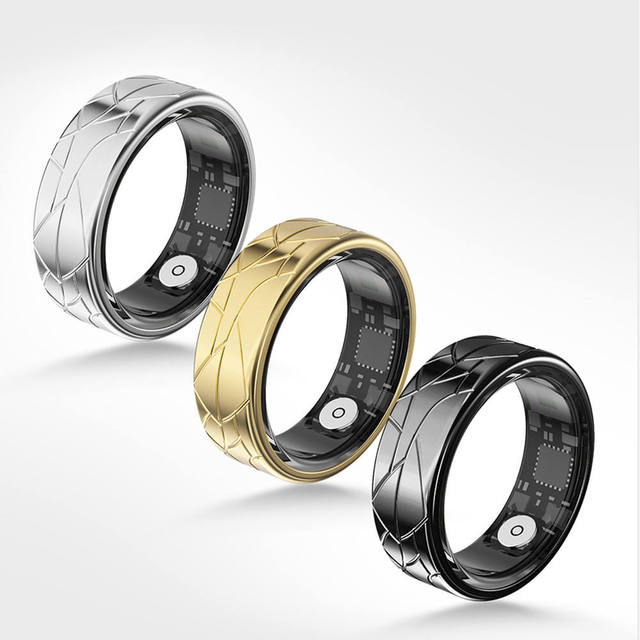 PX02 Stainless Steel Smart Ring with Health Monitoring Fitness Tracking Sleep & Heart Rate Monitor IP68 Waterproof