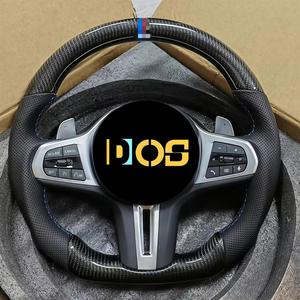 Volant sport en cuir et fibre de carbone pour modification de volant <span class=keywords><strong>BMW</strong></span> F10 F30 <span class=keywords><strong>E46</strong></span> E60 F15 F90 F80 G20 G30 M3 M4 M5 - Product Image 3