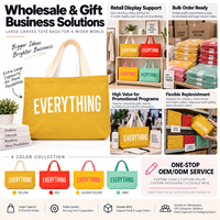 Sac fourre-tout promotionnel en toile personnalisé, grand format, 4 couleurs vives, avec poignée renforcée et fond large