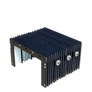 Hot sell CNC Machine laser cut dust fire proof linear guide rail cover telescopic accordion bellows guard shield