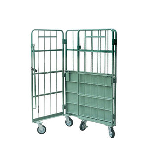 Chariot de manutention robuste avec roues, revêtement poudré, pour entrepôt - Product Image 3