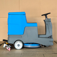 Autolaveuse autoportée robuste S4 avec brosse de 19 pouces, frein électromagnétique et direction assistée pour usine et supermarché