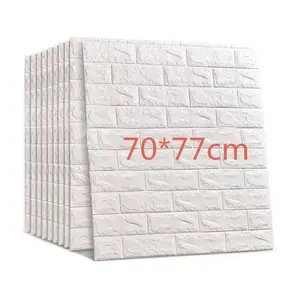 Longtime Factory Outlet Brick Design 3D Wall Panel Peel and Stick Red Brick for Bedroom