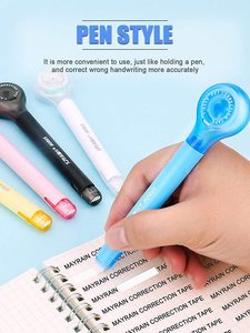 Bande de <span class=keywords><strong>correction</strong></span> bande de stylo pour étudiants fournitures de bureau scolaires 5mm * 6m Push Pull protection haute qualité blanc fournir un échantillon - Product Image 5