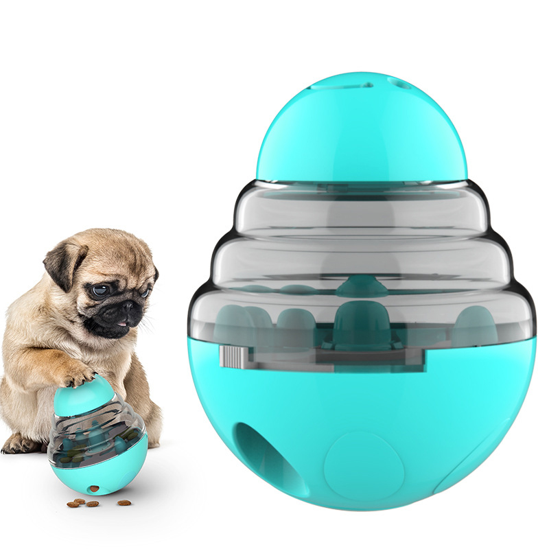 2022 pet supplies wholesale US Amazon hot new hot sale swing slow food leaking ball puppy dog toy pet feeder toy
